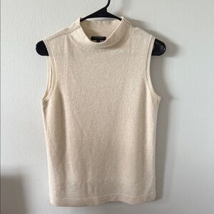 Lafayette 148 Sleeveless Sweater 100% cashmere women’s size Medium